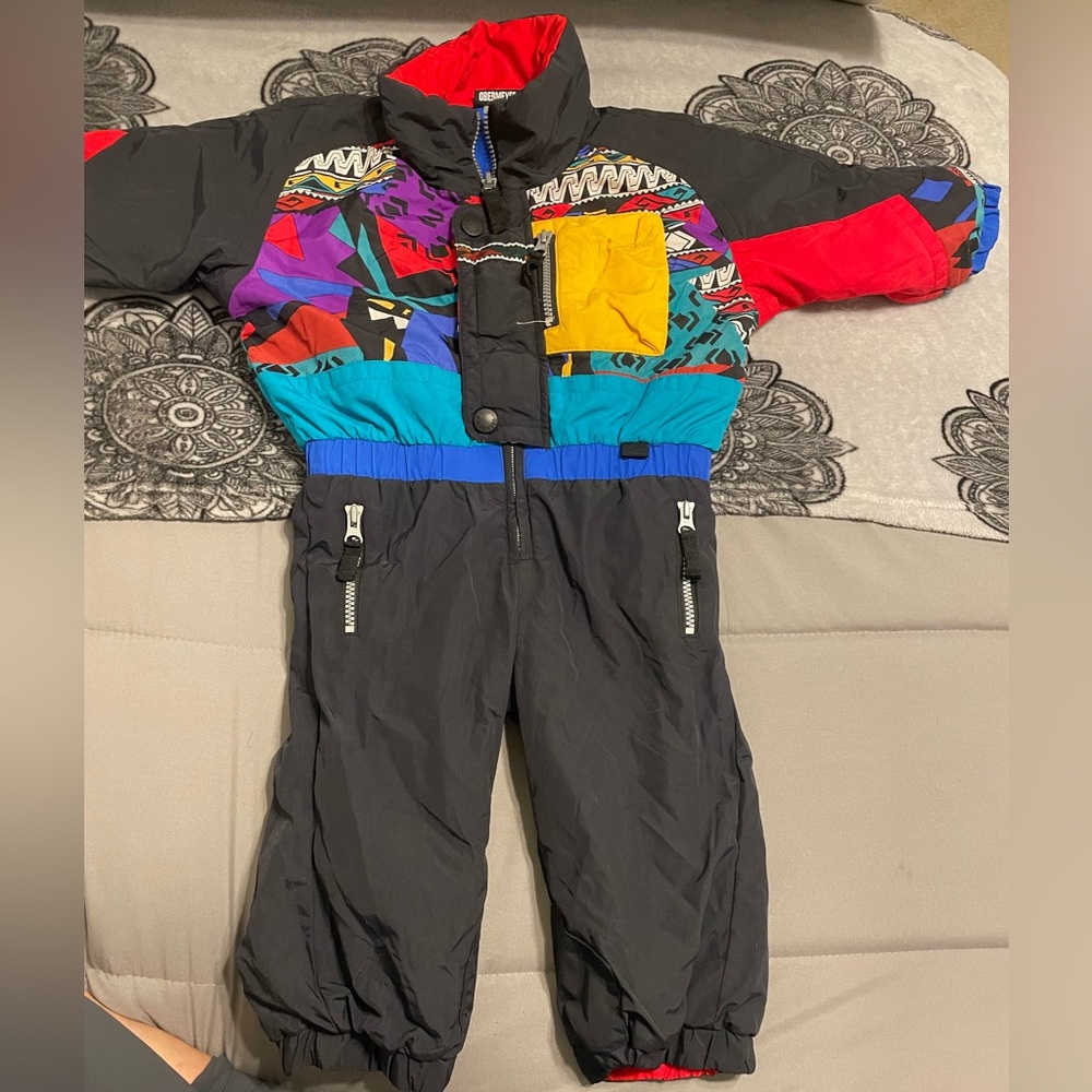 OBERMEYER Reversible Vintage Kids Snow Suit